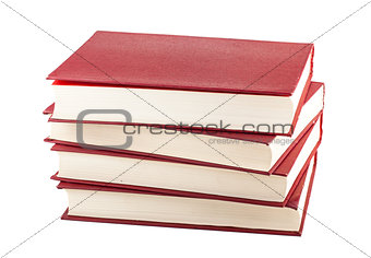 Stack of red books