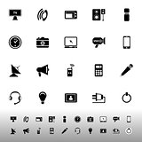 Electronic icon on white background
