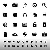 General application icons on white background