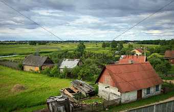 belarusian village at summer