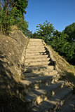 old stone stairway
