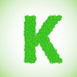 grass letter K