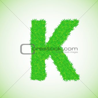 grass letter K