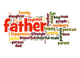 Father word cloud