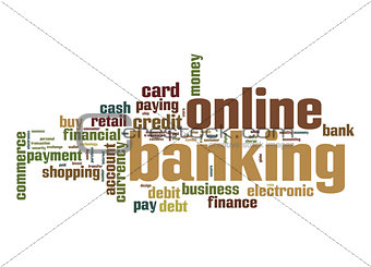 Online banking word cloud