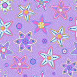 Light Purple Flower Seamless Background