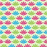 Pink Floral Stylized Simple Seamless Pattern