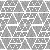 Design seamless monochrome triangle geometric pattern