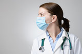 Doctor wearing medical mask