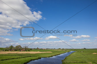 River along the dollard route in Ostfriesland