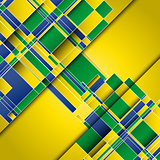 Abstract background using Brazil flag colours