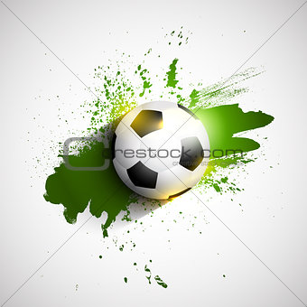 Grunge football / soccer ball background