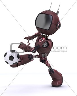 Android playing football