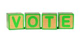 Vote on Colored Wooden Childrens Alphabet Block.