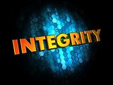 Integrity Concept on Digital Background.