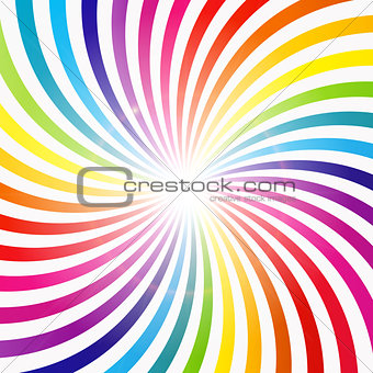 Abstract Rainbow Hypnotic Background Vector Illustration