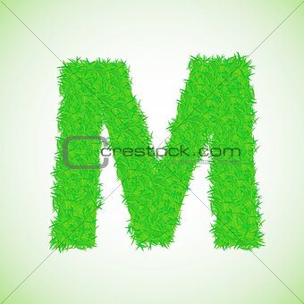 grass letter M