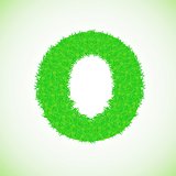 grass letter O