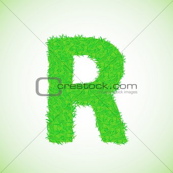 grass letter R