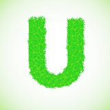 grass letter U