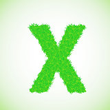 grass letter X