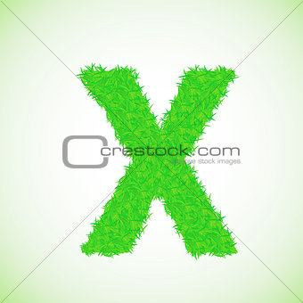grass letter X