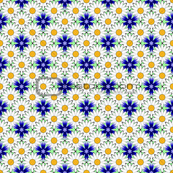 Design seamless colorful flower decorative pattern