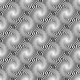 Design seamless whirl geometric stripy pattern
