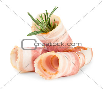 Bacon rolls with rosemary