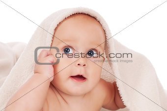 small child with clipping path