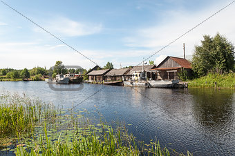 Small Russian fishing village