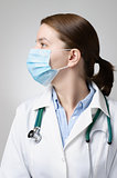 Doctor wearing medical mask