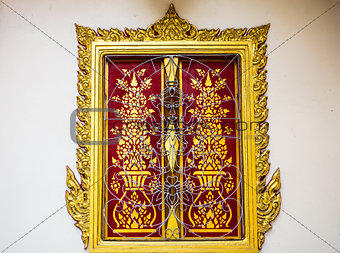 Art of windows in thai temple