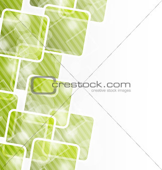 Abstract banner with squares for design corporate card
