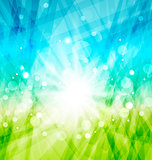 Modern abstract background with sun rays