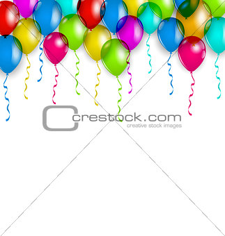 Party decoration with colorful balloons for your holiday