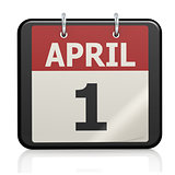 April 1, April Fools Day calander