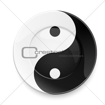 Yin yang plate