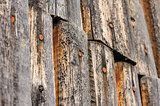 cracked aged wooden boards