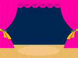 Pink Theater background with copy space