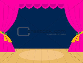 Pink Theater background with copy space