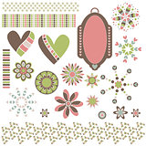 collection with hearts, ornaments, trims and tag