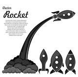 Retro space rockets