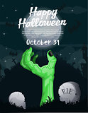 Halloween Zombie Poster