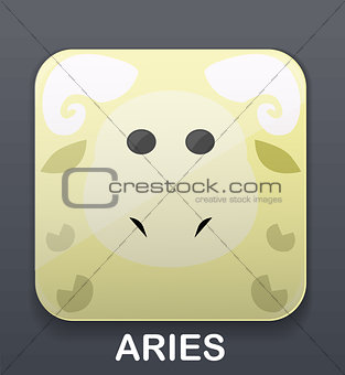 Aries zodiac icon