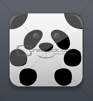 Cute panda icon