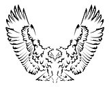 Abstract eagle tattoo
