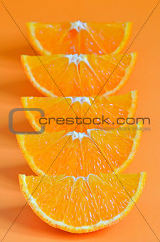 orange parts isolated