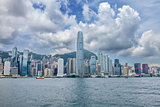 Famous Hong Kong skyline 