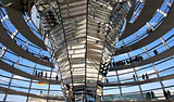 Modern dome of Reichstag (Germany's parliament building)